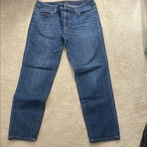 Talbots Women's Boyfriend Jeans - Dark Blue